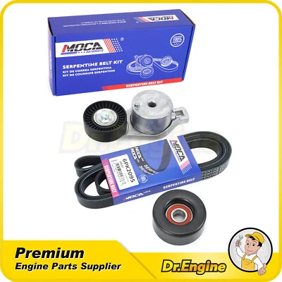 Комплект компонентов ременного привода Serpentine 90K38185 для Dodge Caravan Chrysler 3,3 3,8 л - Изображение 1 из 4