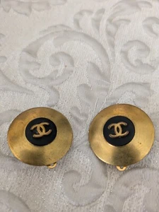 Authentic Vintage CHANEL earrings. Clip Backs - Picture 1 of 1