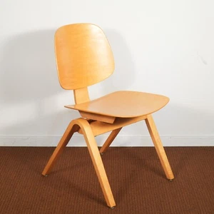 Thonet Mid-Century Bent Plywood Side Armchair by Joe Atkinson - Picture 1 of 10