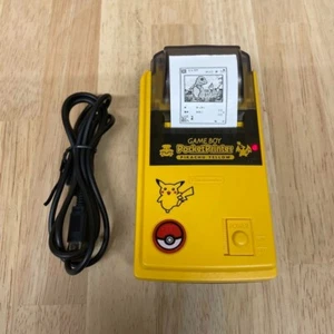 Impresora de Bolsillo Nintendo GameBoy Pikachu Versión Amarilla Juego Japón Probado - Imagen 1 de 9