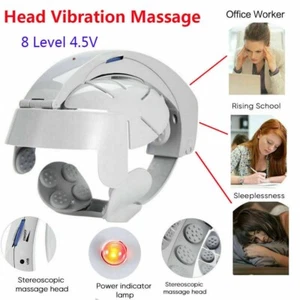 Electric Head Massager Helmet Scalp Easy Brain Vibration Acupuncture Machine - Picture 1 of 13
