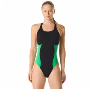 Speedo Swimsuit Girls Size XS/20 One Piece Endurance+ Super Pro Color Block - Picture 1 of 12