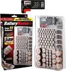 Battery Storage Organizer Case Batery with Tester for AAA AA 9V C D Batteries