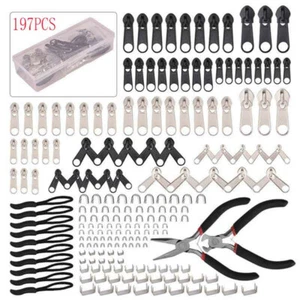Fix Zipper Zip Slider Rescue Instant Tool Kit Replacement/Install Pliers Useful - Picture 1 of 16