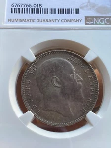 British India: 1904 B Rupee NGC AU58 MS Sells For $400+. - Picture 1 of 2