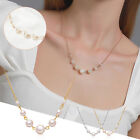 Round Imitation Pearl Necklace Chain 20s Themed Fashion Prom Party Necklace