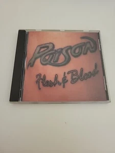 Poison Flesh & Blood CD Capitol Records 1990 Metal Rock - Foto 1 di 4
