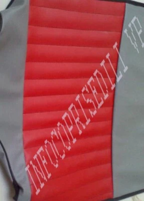 FIAT 1100 D COPRISEDILI COMPLETI LINEA BICOLORE GRIGIO SCURO e ROSSO 3C Foto 1 de 4