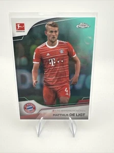 2022-23 Topps Chrome Bundesliga #81 Matthijs de Ligt #/275 Aqua Bubble Refractor - Picture 1 of 2