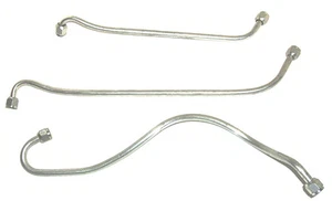 US Made "Aluminum" OIL LINE SET for 1941 - 1942 Harley UL & ULH Models - Bild 1 von 2