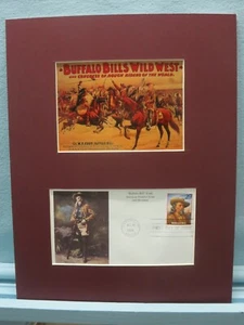 Buffalo Bill Cody and his Wild West Show & First day Cover of his own stamp - Picture 1 of 2