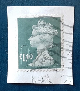 GREAT BRITAIN 2017 £1,40 Used Queen On Piece Obround Slits Mi 4026 XF 7215 - Picture 1 of 2
