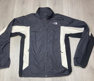 The North Face Jacket Mens Medium Black Windbreaker Lightweight Hiking Running - Picture 1 of 19