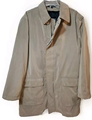Chaps Ralph Lauren Men’s Removable Liner Trench Winter Zip Coat Sage 42" X 34"L - Image 1 of 4