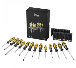 Juego de destornilladores de cincel Wera 133285 15 piezas Kraftform Hammer Thru - Imagen 1 de 2