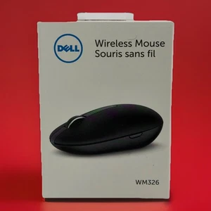 Dell WM326 Wireless Laser Mouse Black 1600 DPI USB Receiver - Picture 1 of 6