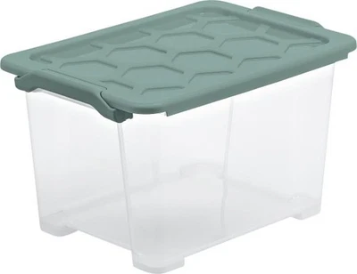 Rotho Aufbewahrungsbox EVO Safe inkl. Deckel 15 L Mistletoe grün  Boxen - Bild 1 von 2