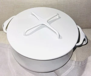 Horno holandés DANSK Kobenstyle JHQ 2 cuartos esmalte blanco 10" - Imagen 1 de 5