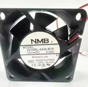 1PC NMB 2410RL-04W-B70 12V 0.35A 6025 6cm cooling fan - Afbeelding 1 van 3