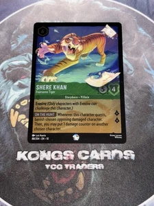 88/204 Shere Khan - Fearsome Tiger LEGENDARY FOIL  Disney Lorcana Set 10 - Foto 1 di 1