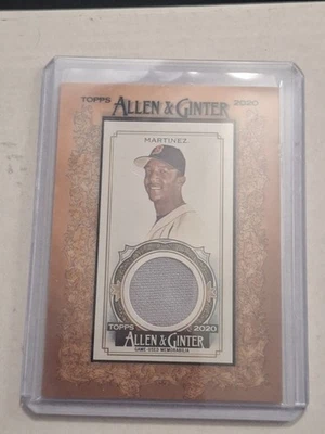 2020 Topps Allen & Ginter's - Framed Mini Relics Pedro Martinez #MFR-PM (MEM) - Image 1 of 2