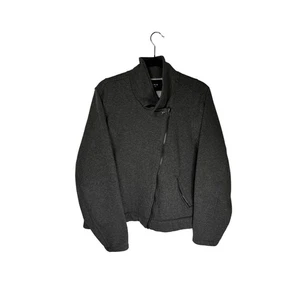 Torrid Women's Grey Asymmetrical Zip Fleece Jacket Size 3 - Picture 1 of 4