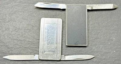 2 VINTAGE MONEY CLIPS WITH FILE & KNIFE COMBO M134 - Image 1 of 4