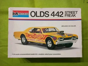 Monogram 2218, Olds 442 Street Freak Car Model Kit, 1/24 Open Box - Picture 1 of 6
