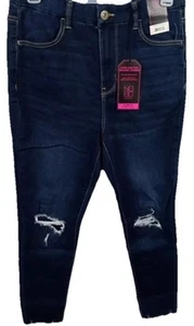 No Boundaries Woman's Size 9 Super High Rise Blue Cozy Curvy Jegging Jeans - Picture 1 of 6