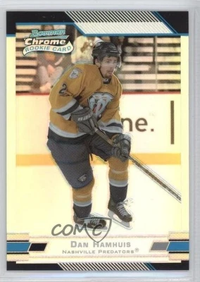 2003 Bowman Chrome Draft Picks & Prospects Refractor /300 Dan Hamhuis Rookie RC - Image 1 of 2