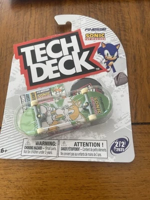 Tech Deck Finesse + Sonic the Hedgehog Fingerboard Tails Brand New Sealed - Image 1 of 3