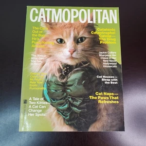 CATMOPOLITAN Magazine Humorous Tribute to Cats by Ilene Hochberg 1987 - Picture 1 of 18
