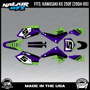 Graphics Kit for Kawasaki KX250F (2004-2005) KX 250F Venom Series - Purple - Bild 1 von 4