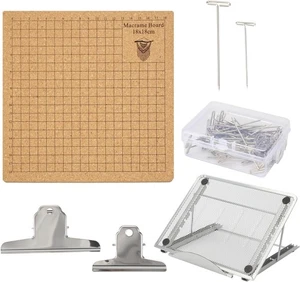 Lxmxgk 8x8 Zoll Makramee Brett Set und Metall verstellbarer Halter...  - Bild 1 von 7