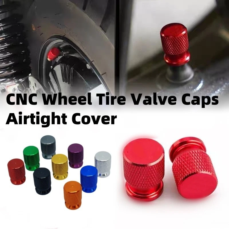 2 PIEZAS Accesorios Tapas de Cubierta de Vástago de Válvula de Neumático Ajuste Universal para Harley Series Foto 1 de 4