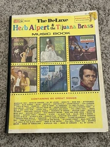 The Deluxe Herb Alpert & The Tijuana Brass Music Book Pianoforte Solos Chitarra Accordi - Foto 1 di 5