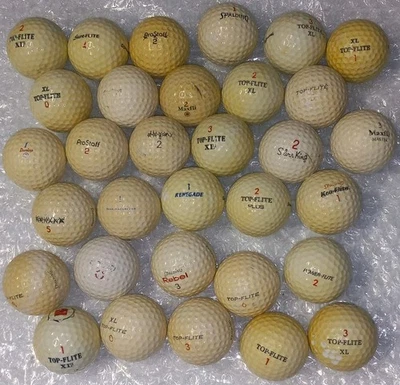 Pelotas de golf Spalding Top Flite Silver King Rebel Renegade 32 en total años 60 70 de colección Foto 1 de 4