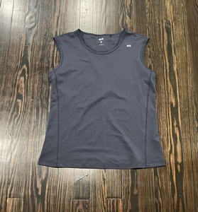 Uniqlo Performance Tank Top Women’s Large Blue Polyester Elastane - Picture 1 of 5