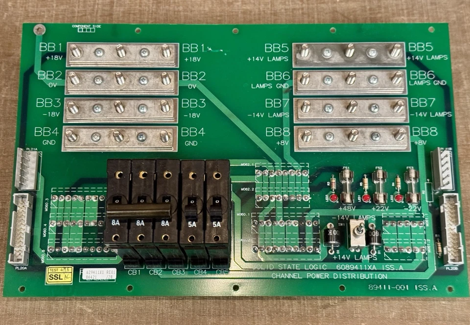 Solid State Logic SSL 9000J Channel Power Distribution Card. 9000 J K. 6089411XA - Image 1 of 4
