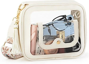 Clear Bag for Women Stadium Approved Small Crossbody Purse Stadium...  - Picture 1 of 7