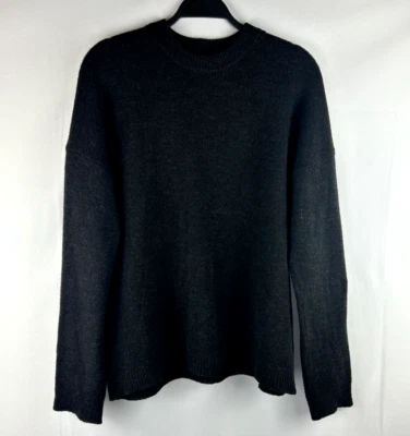 URBAN OUTFITTERS Crewneck Sweater Women's Size Medium Charcoal Wool Blend - Image 1 of 4