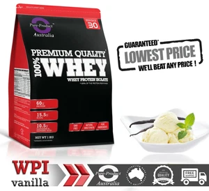 1KG WHEY PROTEIN ISOLATE POWDER VANILLA - Picture 1 of 2