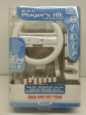 Nintendo Wii ПЛЕЕРЫ НАБОР 10 В 1 АКСЕССУАР НАБОР СОВЕРШЕННО НОВЫЙ В УПАКОВКЕ ВИДЕОИГРЫ - Изображение 1 из 3