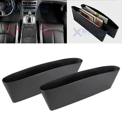 Caja de almacenamiento central bolsa soporte teléfono organizador 2 piezas para Hyundai Elantra 2000-up Foto 1 de 4