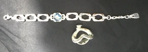 Lot of two UNOde50 Silver plated bracelet and heart ring - Picture 1 of 8