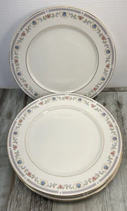 Tivoli 8305 China 4 Set Sango Floral Seashell Dinner Plates Gold Rimmed Plates - Picture 1 of 5