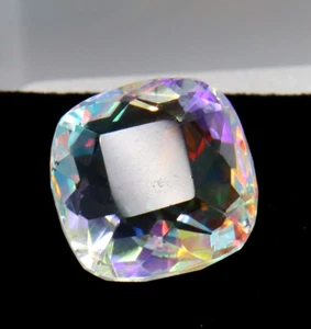 Rainbow Color CUSHION Cut MYSTIC QUARTZ Loose Gemstone 38 Ct Best Offer - Picture 1 of 7