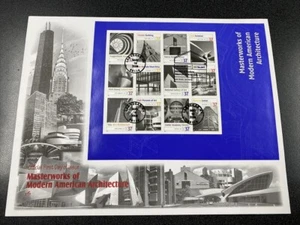 FDC 3910 Masterworks of Modern American Architecture Sheet On ArtCraft Cover - Picture 1 of 2