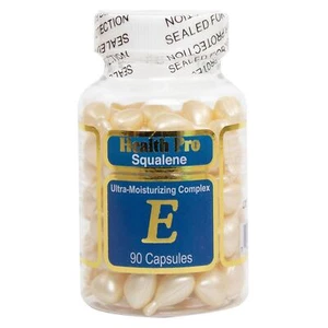 1 botella de aceite facial de escualeno vitamina E para la piel 90 cápsulas - Imagen 1 de 3