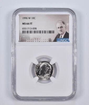 MS66 FT 1996-W Roosevelt Dime NGC Special Lbl - Image 1 of 4